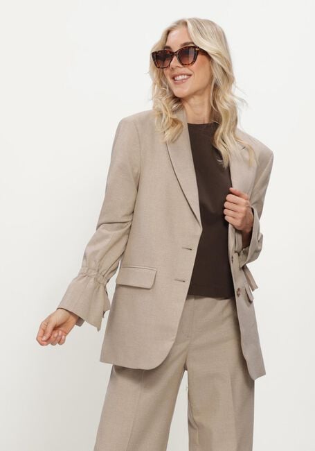 Beige SUMMUM Blazer BLAZER TWILL MELANGE - large