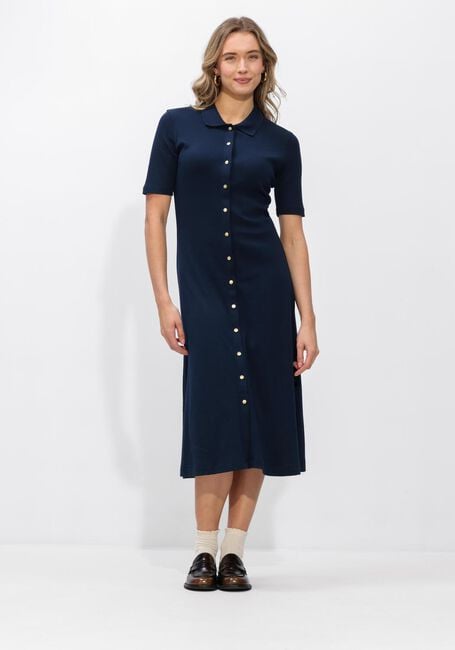 Dunkelblau TOMMY HILFIGER Midikleid GOLD BUTTON F+F MIDI DRESS - large