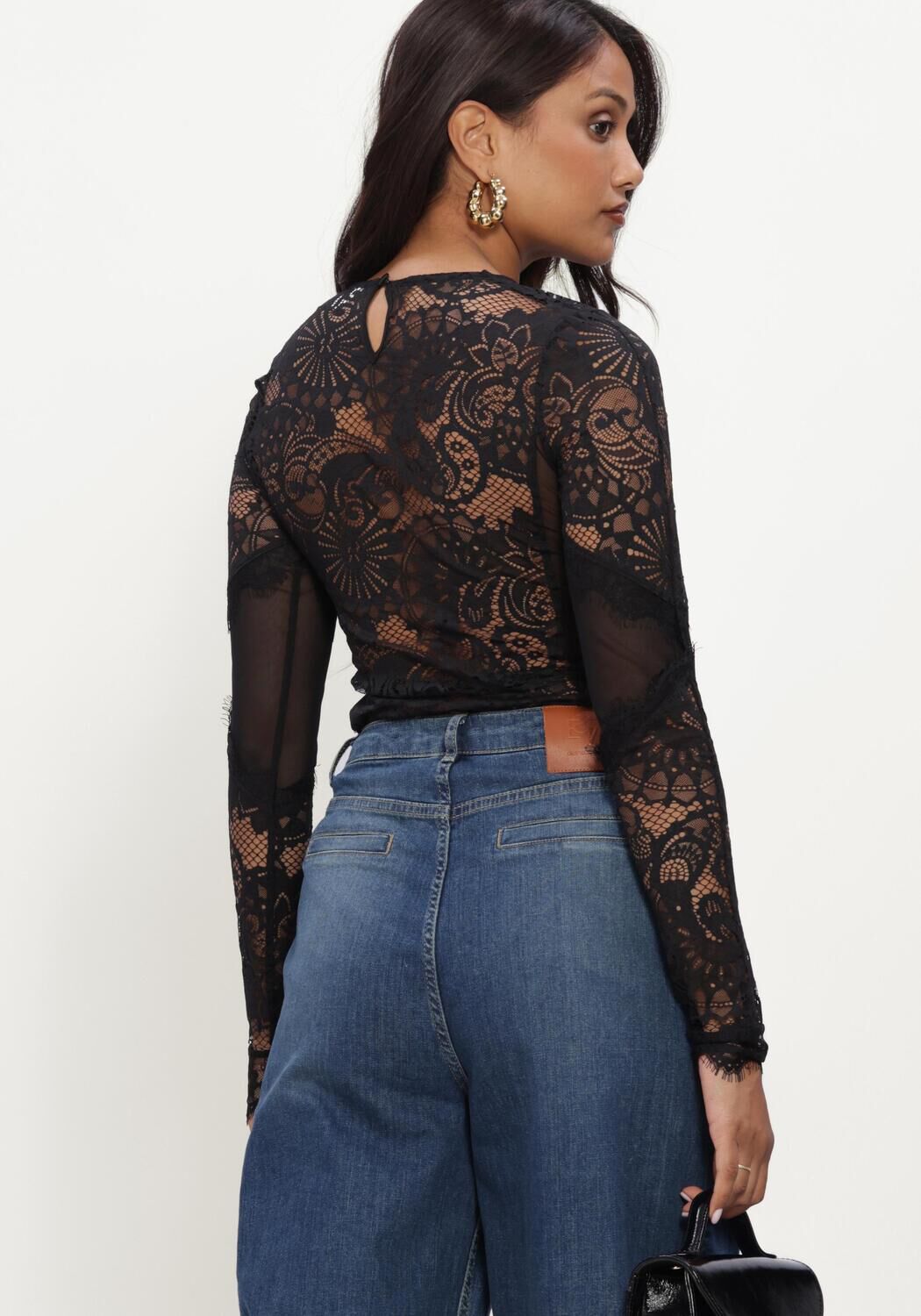 Schwarze EST'SEVEN Top FAE BODY - large