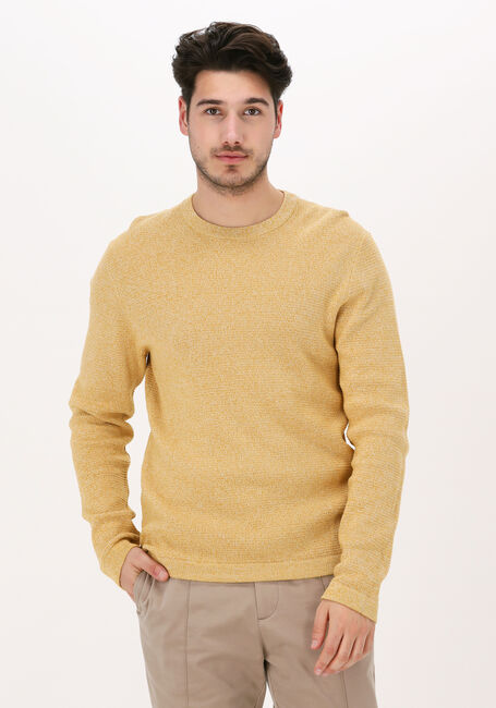 Gelbe SELECTED HOMME Pullover SLHROCKS LS KNIT CREW NECK G N - large