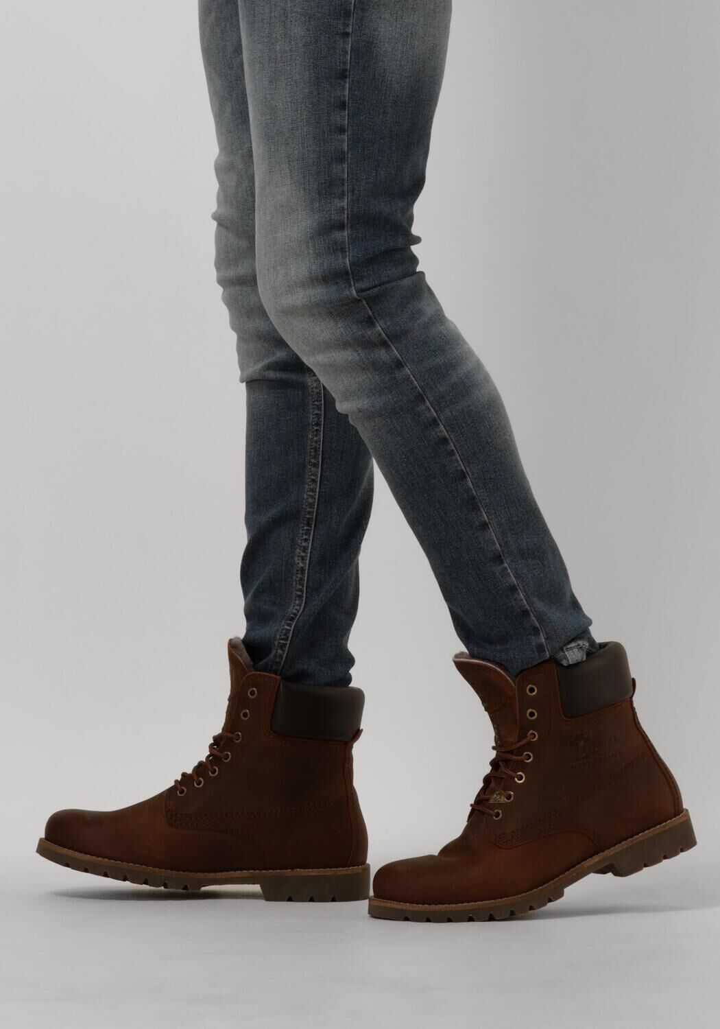 Braune PANAMA JACK Schn&uuml;rboots PANAMA 03 IGLOO - large