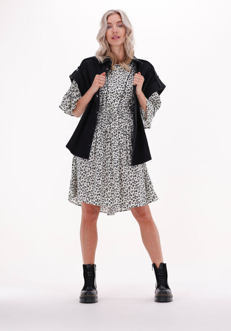 Mehrfarbige/Bunte SCOTCH & SODA Minikleid T-SHIRT SHAPE DRESS WITH FLOUNCE SLEEVES - large