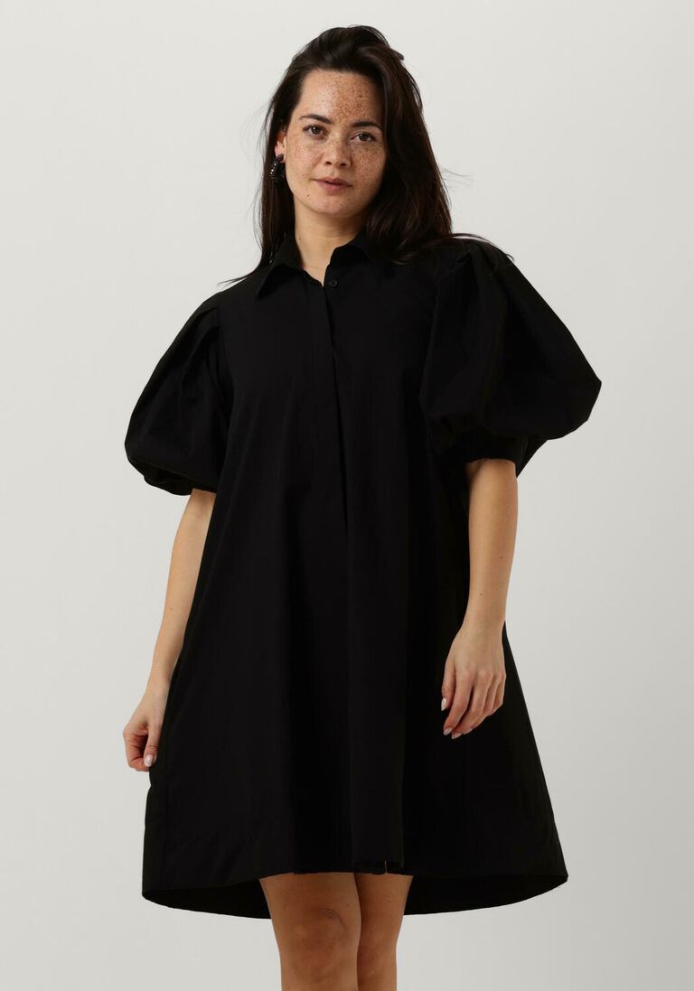 schwarze est'seven minikleid est’poplin dress vin