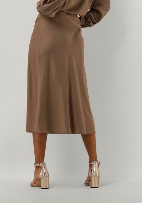Braune Y.A.S. Midirock YASPELLA HW MIDI SKIRT S. - large