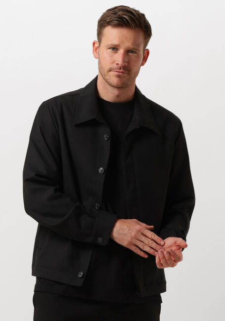 Schwarze SELECTED HOMME Overshirt SLH-KENT WOOL HYBRID BLZ - large