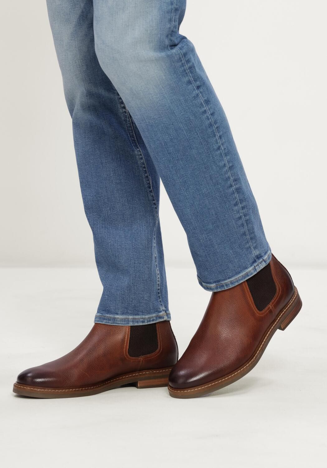 Braune MAZZELTOV Chelsea Boots 67060 - large