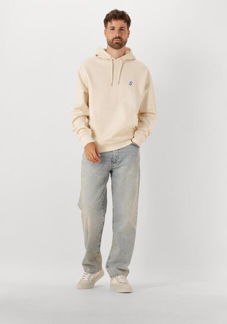Beige STRØM Clothing Pullover HOODIES - large
