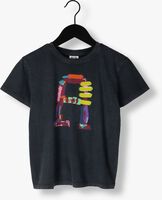 Schwarze ALIX MINI T-shirt KNITTED A PRINT T-SHIRT - medium