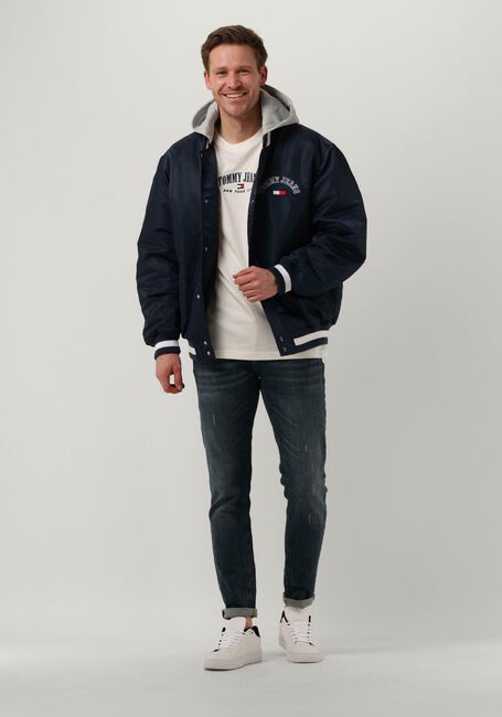 Dunkelblau TOMMY JEANS Jack TJM GRAPHIC SATIN BOMBER JACKET - large