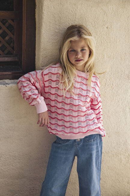 Hell-Pink AMMEHOELA Pullover AM.JUMPER.16 - large