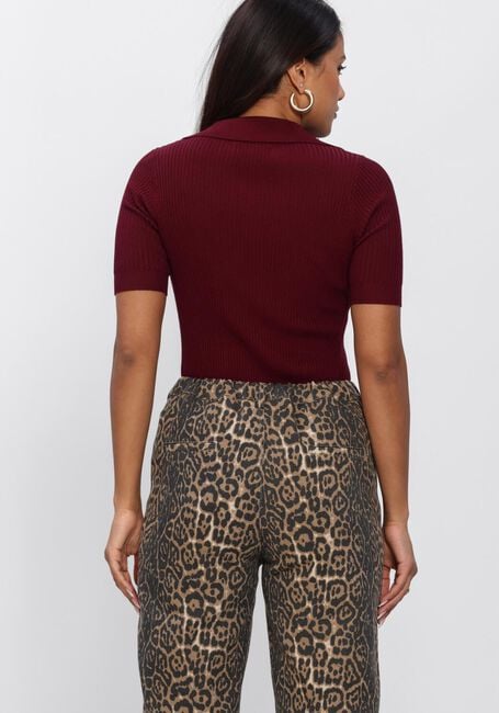 Rote YDENCE Polo-Shirt KNITTED TOP WIES - large