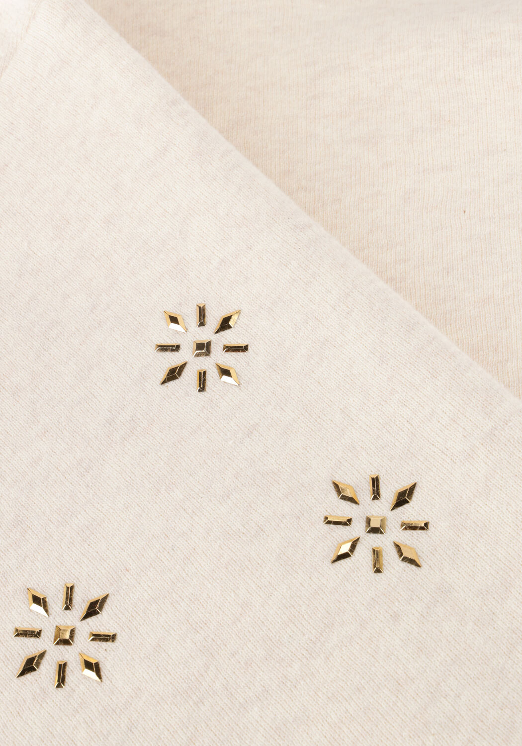 Beige NUKUS Pullover AMADORA SWEATER FLOWERSTUDS - large