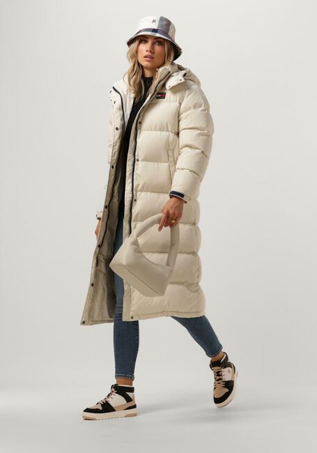 Beige TOMMY JEANS Wattierte Jack TJW ALASKA LONG PUFFER - large