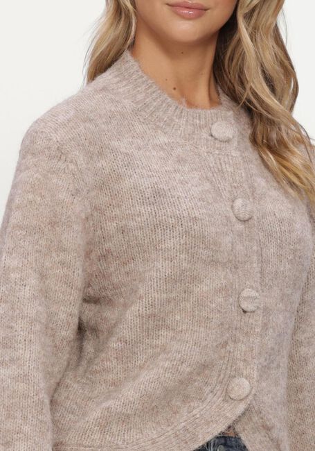 Beige NEO NOIR Strickjacke GIO FLUFFY KNIT CARDIGAN - large