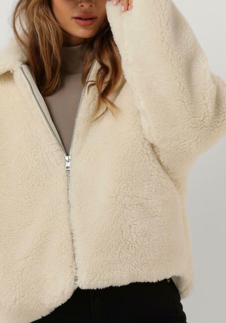 Ecru CALVIN KLEIN Teddy-Jacke BACK CK SHERPA SHORT JACKET - large
