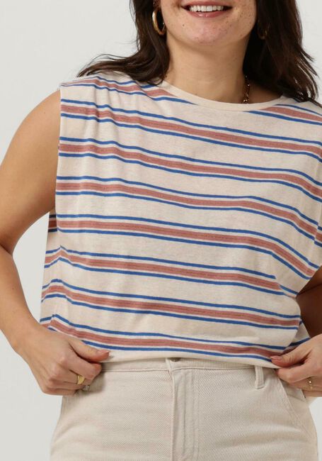 Blaue BY-BAR Top DIEDE TROPICO STRIPE TOP - large
