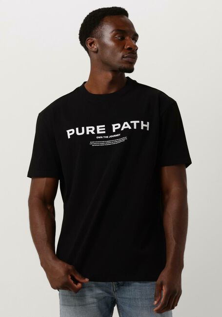 Schwarze PURE PATH T-shirt TSHIRT WITH FRONT PRINT - large