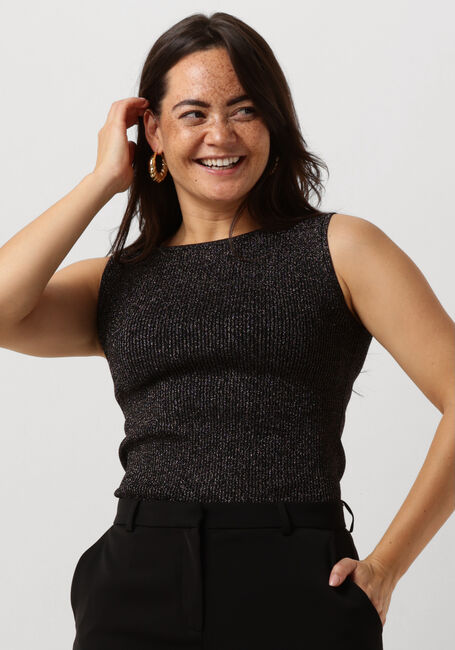 Schwarze NEO NOIR Top TALIA GLITTER KNIT TOP - large