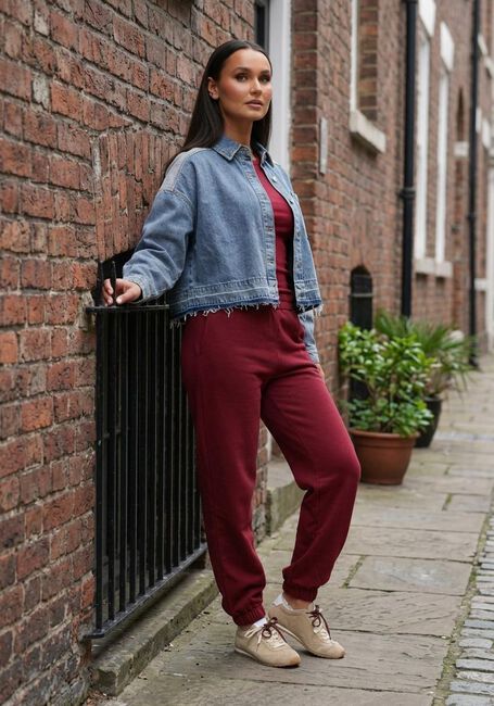 Rote ALIX THE LABEL Top LADIES KNITTED LONGSLEEVE TOP - large