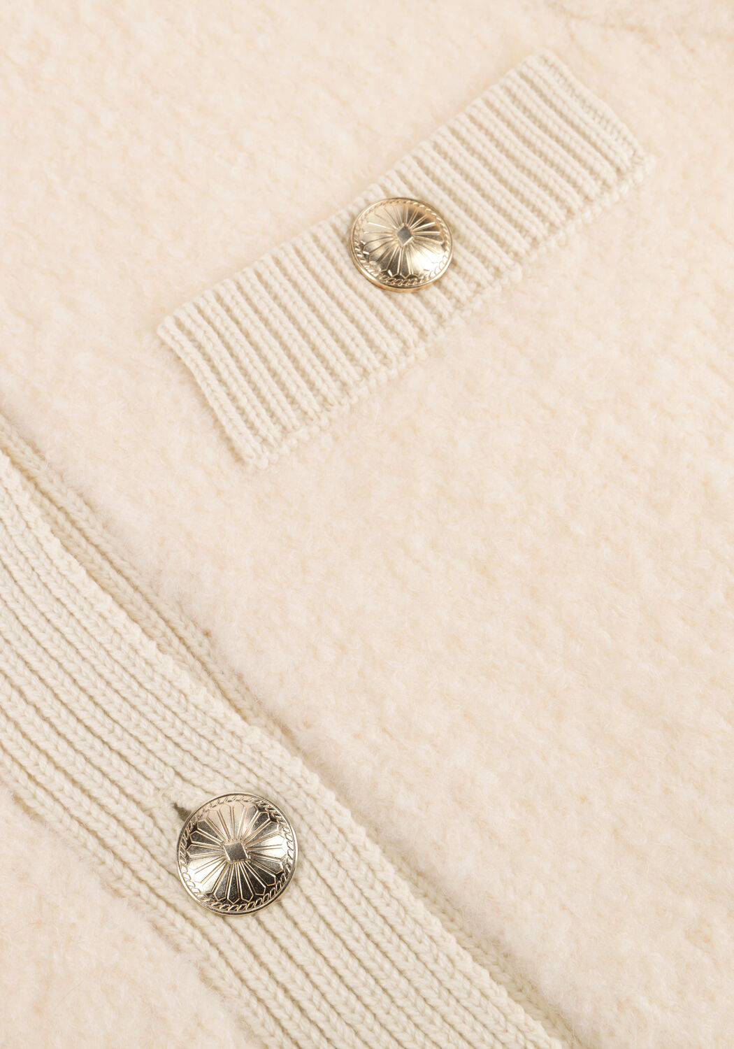 Creme SUMMUM Pullover CARDIGAN BOUCLE KNIT - large