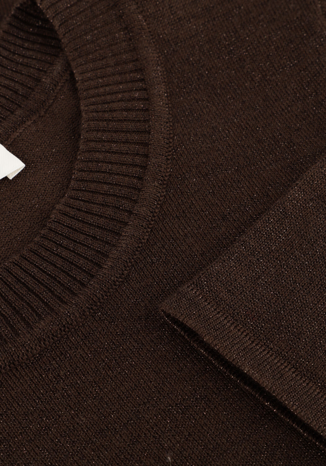 Braune SELECTED WOMEN T-shirt SLFLURA 2/4 KNIT O-NECK - large