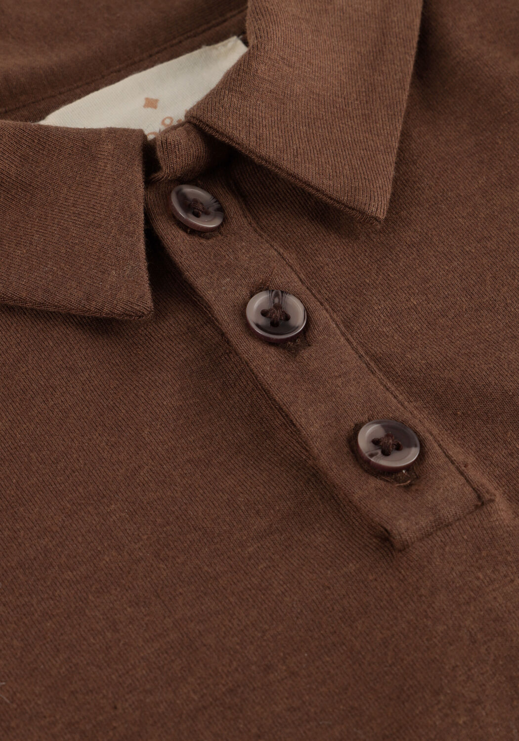 Braune TON & TON Polo-Shirt TEUN - large