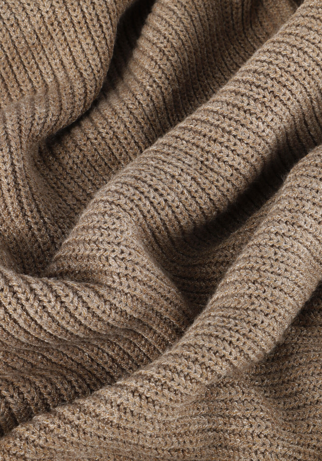 Beige OBJECT Midikleid OBJMALENA L/S ROLLNECK DRESS NOOS - large