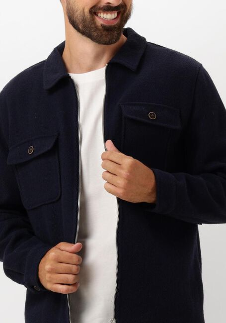 Blaue ANERKJENDT Overshirt AKHANKY HEAVY TWILL OVERSHIRT - large