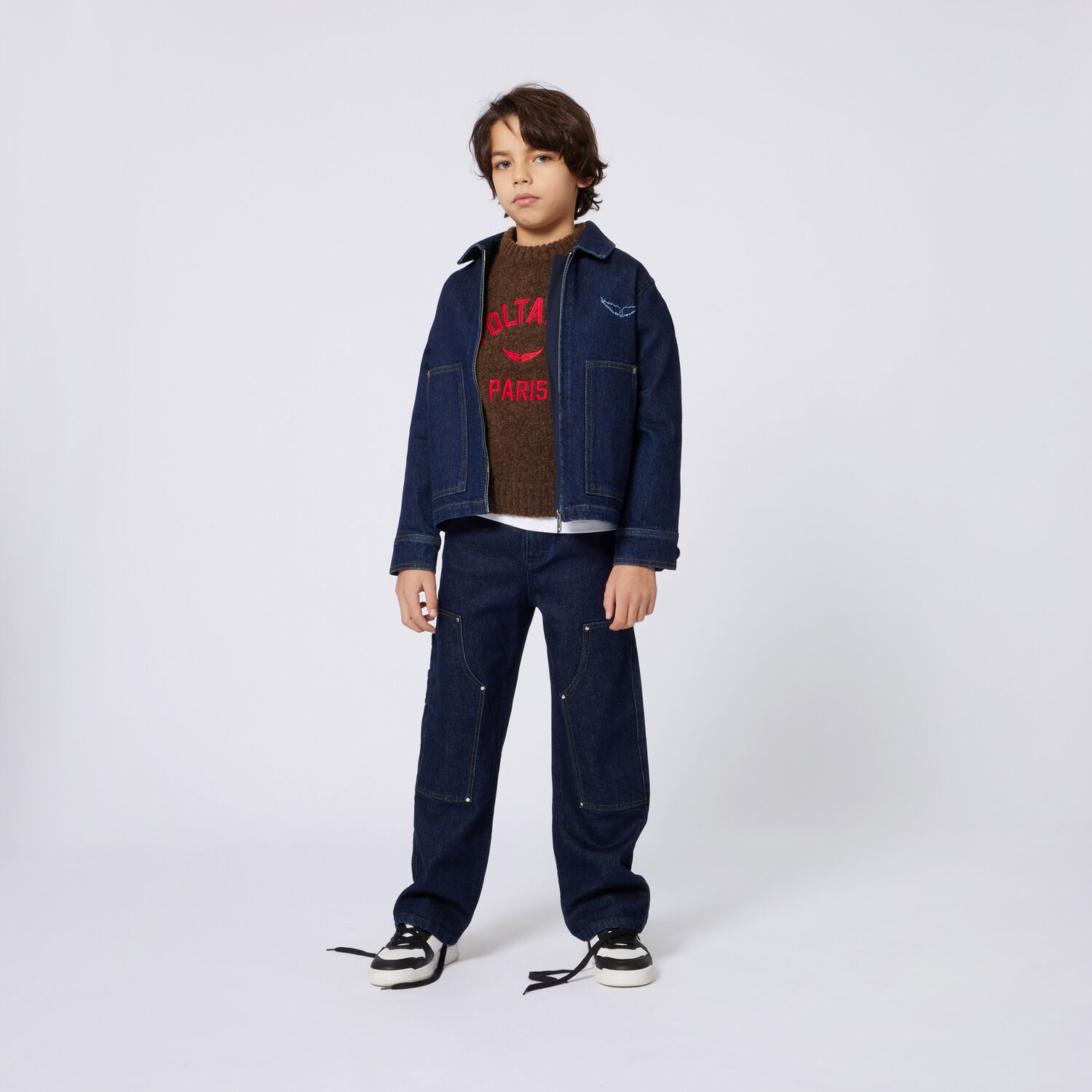 Braune ZADIG & VOLTAIRE Pullover X60527 - large