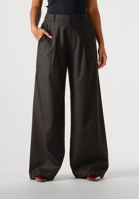 Schwarze GESTUZ Hose ELARAHGZ LINEN HW PANTS - large