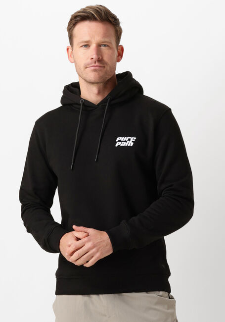 Schwarze PURE PATH Pullover REGULAR FIT SWEATERS HOODIE302 - large
