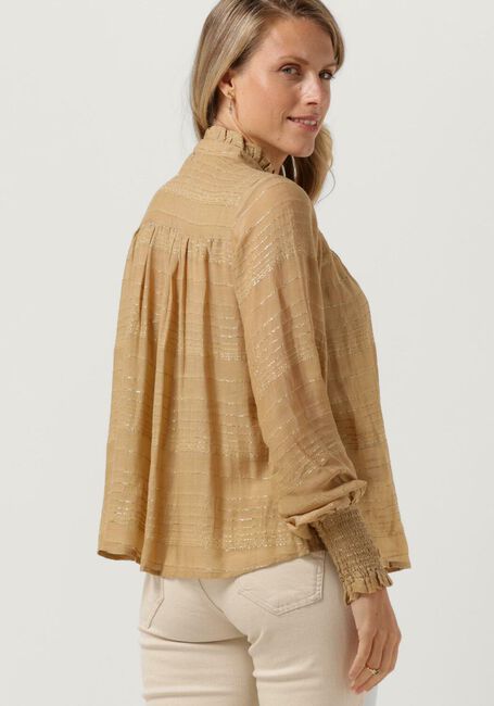 Goldfarbene MOS MOSH Blusen MACHA LUREX LS BLOUSE - large