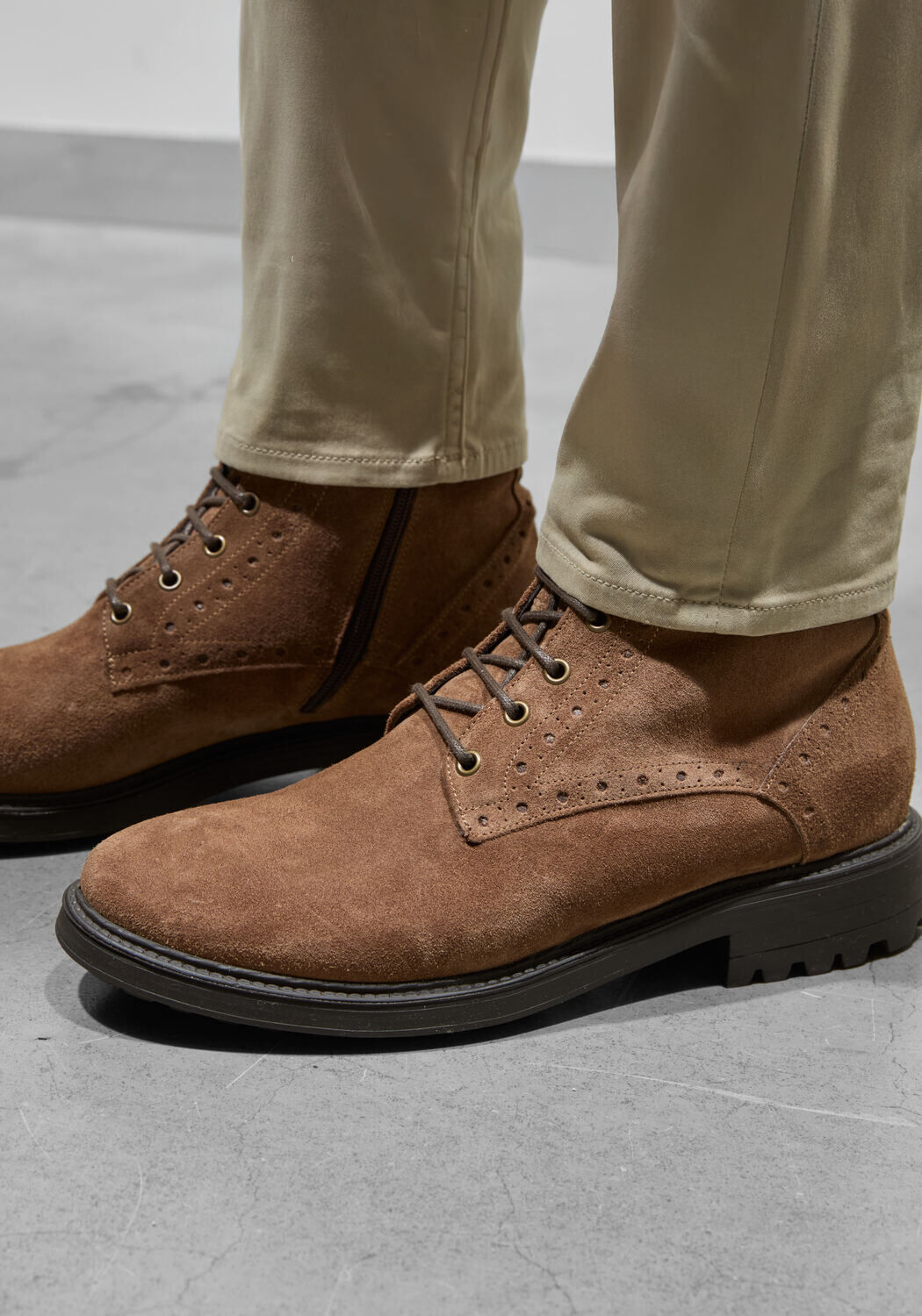 Braune STEFANO LAURAN Schn&uuml;rboots 3551 - large