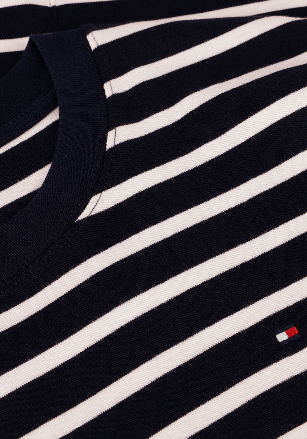 Dunkelblau TOMMY HILFIGER T-shirt SLIM HENLEY GB SCOOP-NK LS 1 - large