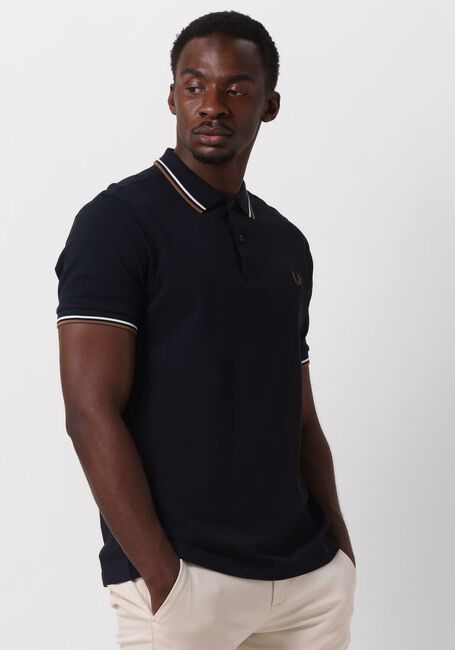 Dunkelblau FRED PERRY Polo-Shirt THE TWIN TIPPED FRED PERRY SHIRT - large