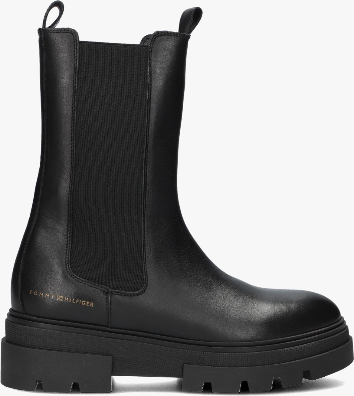 Schwarze TOMMY HILFIGER Chelsea Boots MONOCHROMATIC CHELSEA BOOT 
