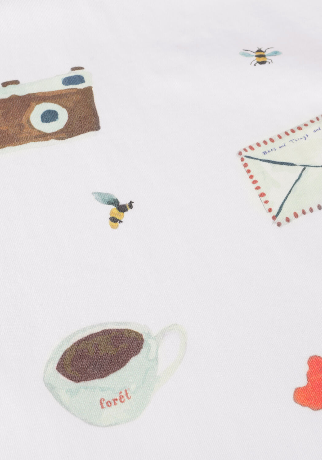 Wei&szlig;e FOR&Eacute;T T-shirt THINGS T-SHIRT - large