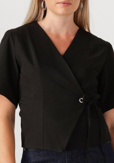 Schwarze NEO NOIR Blazer SIMMO EYELET BLOUSE - large