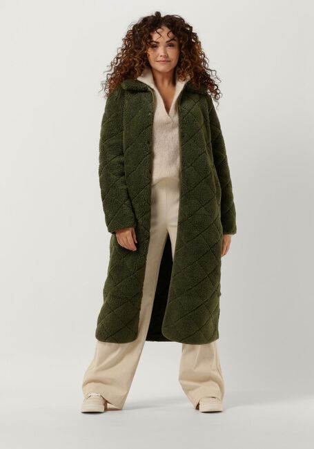 Grüne ANOTHER LABEL Teddy-Jacke DANAE COAT - large