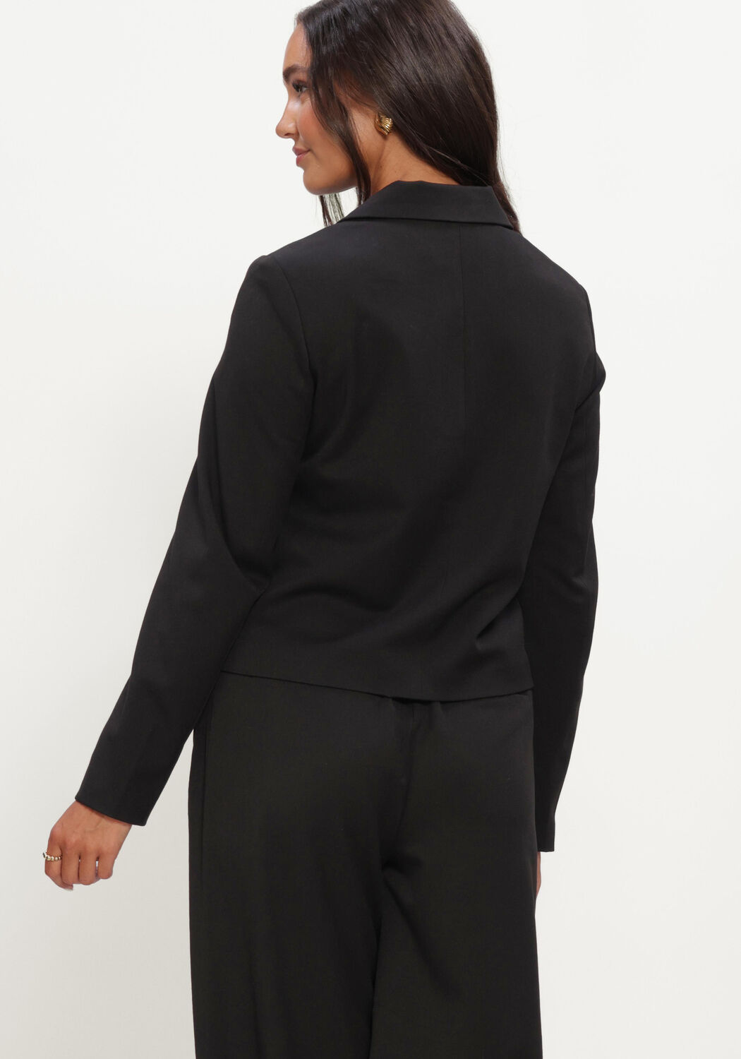 Schwarze OBJECT Blazer OBJLISA RE L/S SHORT BLAZER JACKET NOOS - large