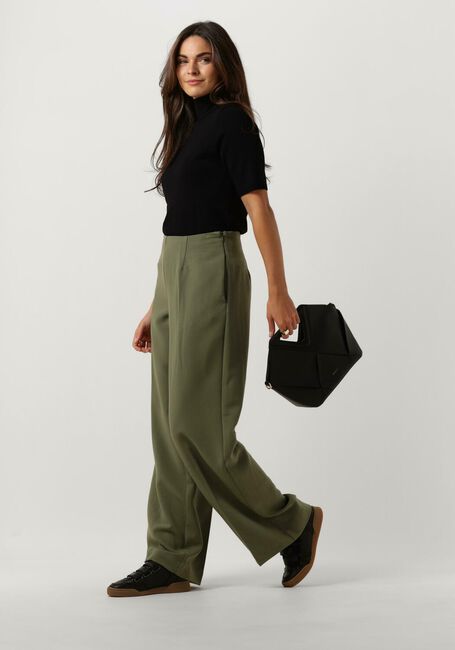 Grüne MSCH COPENHAGEN Weite Hose MSCHBARBINE HW PANTS - large