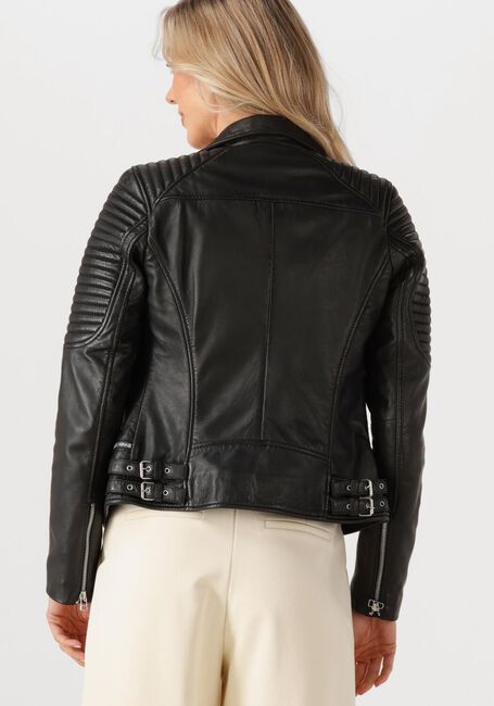 Schwarze GOOSECRAFT Lederjack BIKER116 - large