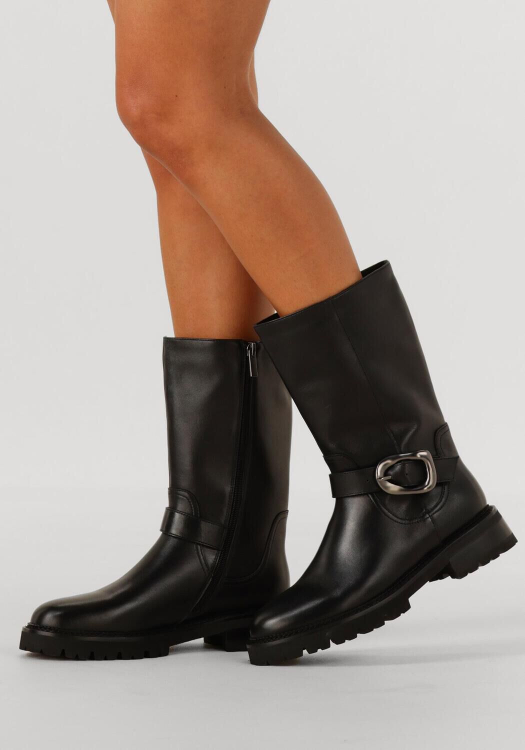 Schwarze STEFANO LAURAN Biker Boots PE2052 - large