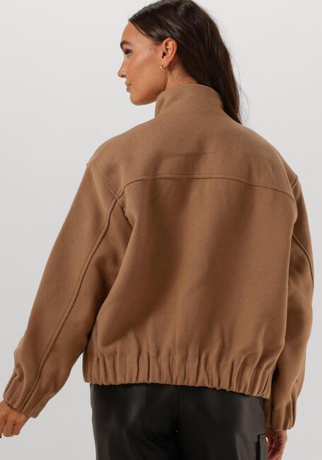 Camelfarbene SELECTED FEMME Jack SLFSELMA BOMBER JACKET - large