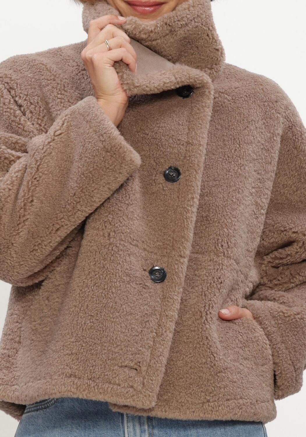 Taupe BEAUMONT Teddy-Jacke SHAYE JACKET - large