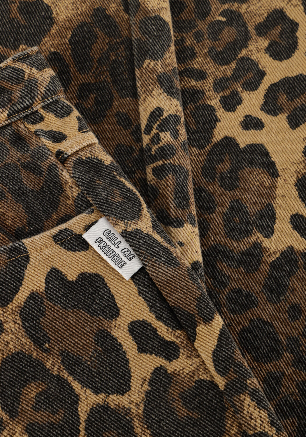 Braune CALL ME FRANKIE Wide jeans LEOPARD PANTS - large