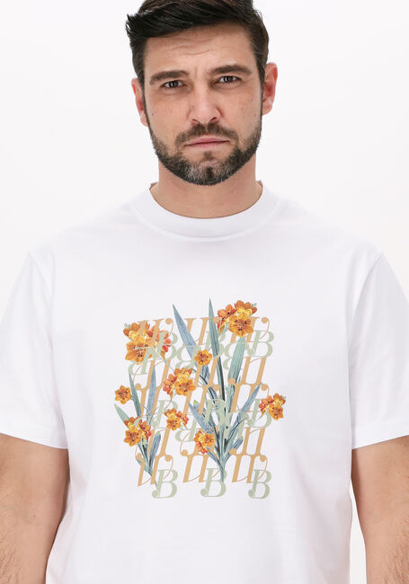 Weiße WOODBIRD T-shirt KALEB FLOW TEE - large