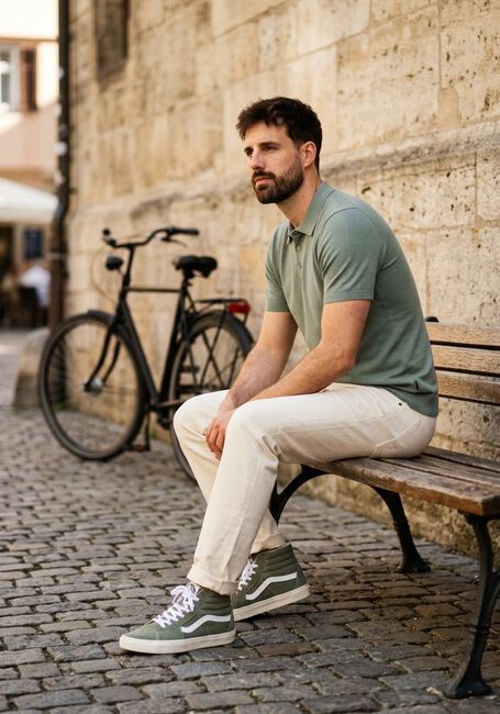Gr&uuml;ne SAINT STEVE Polo-Shirt CHRIS - large