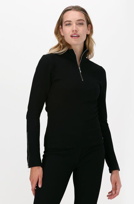 Schwarze LUNE ACTIVE Rollkragenpullover MOON TOP - large