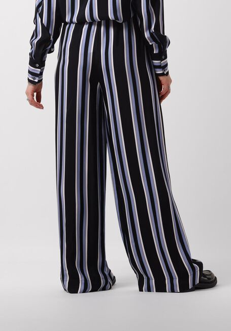 Schwarze VANILIA Weite Hose STRIPED WIDE LEG - large